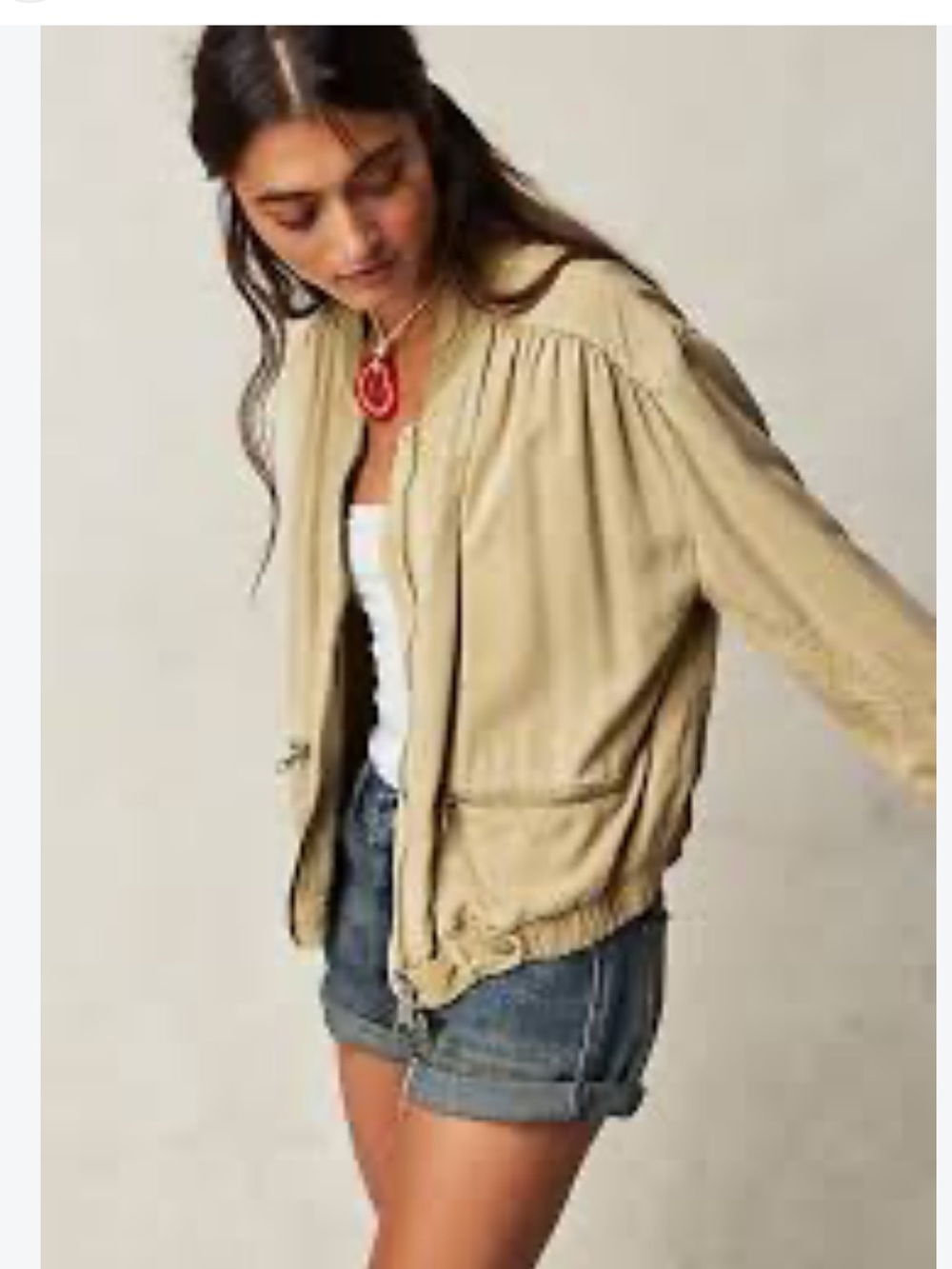 Free people- knock out, siren, bomber jacket (S)